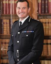 Photograph of Chief Constable John Robins, QPM DL