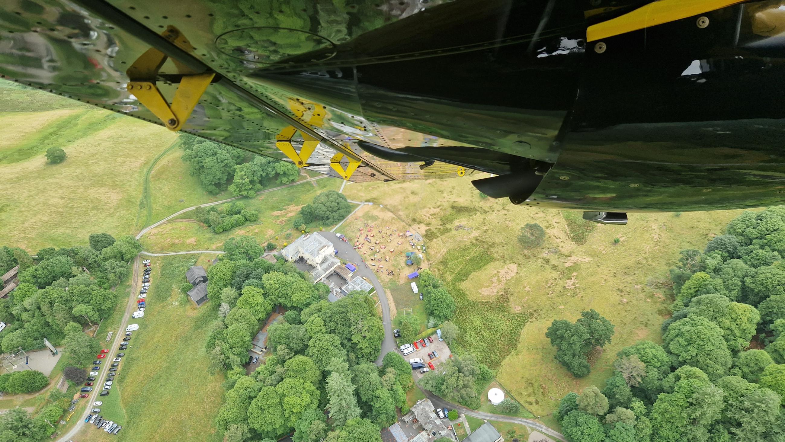 View of Ambleside, Cumbria, taken from police aeroplane