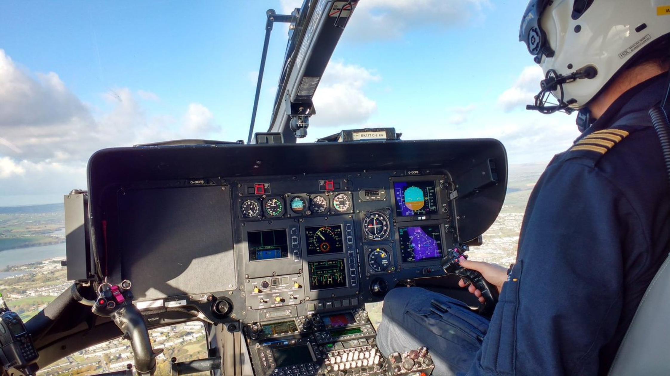 NPAS pilot in flight