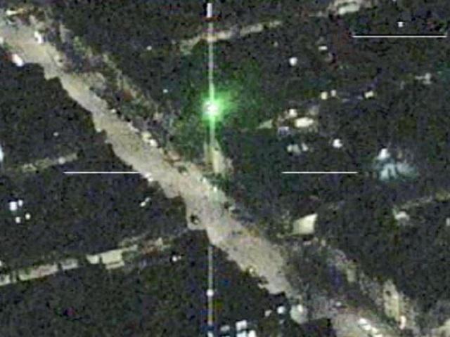 Laser attack in Cardiff