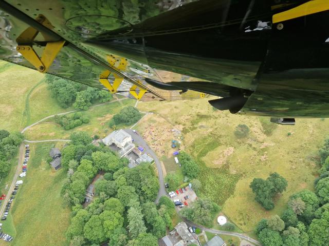 View of Ambleside, Cumbria, taken from police aeroplane