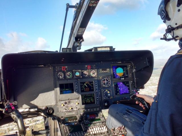 NPAS pilot in flight